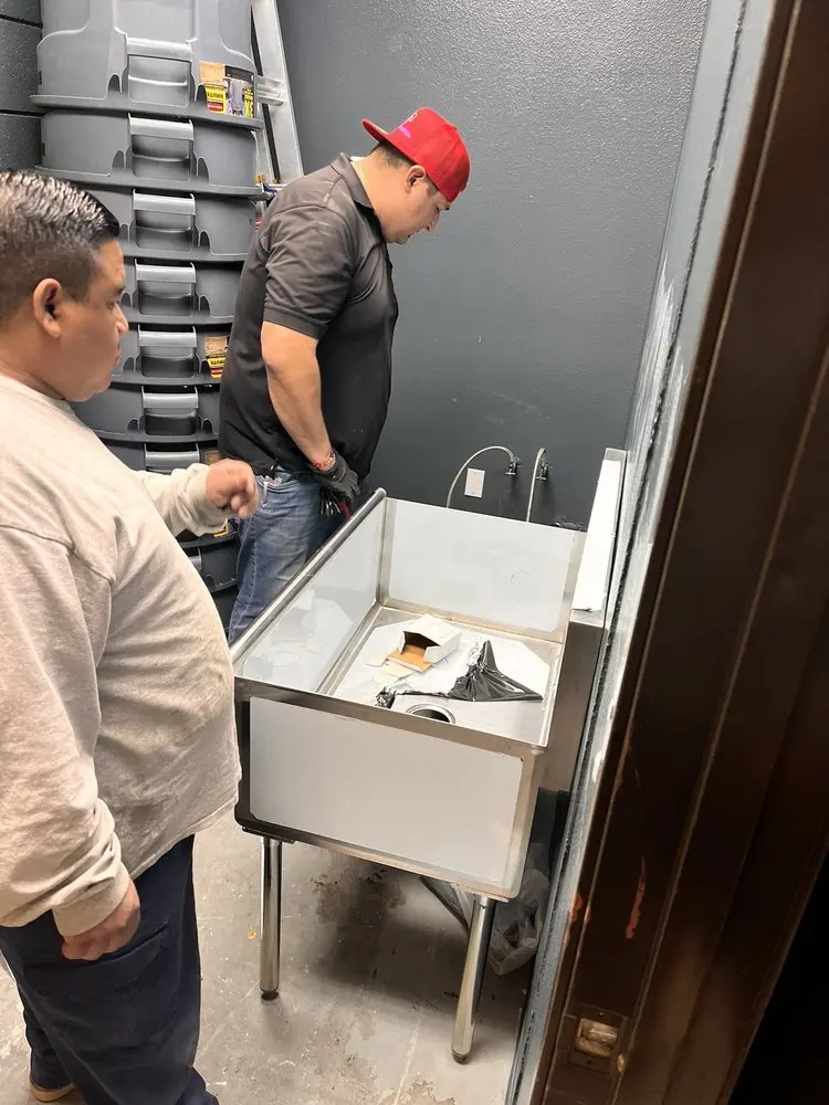 Commercial plumbing and sink installation in North Ogden